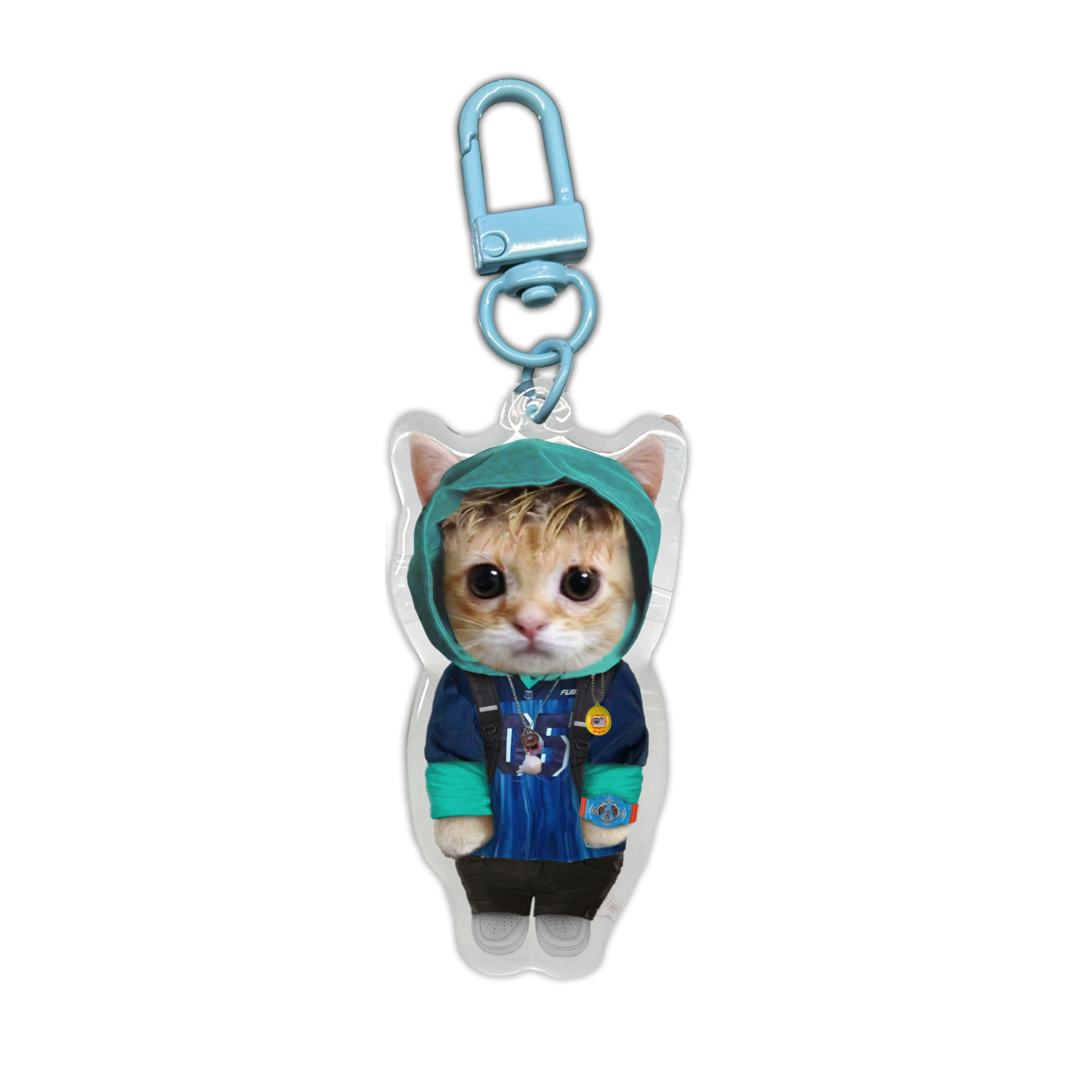 Bladee Carwash Kitty Keychain