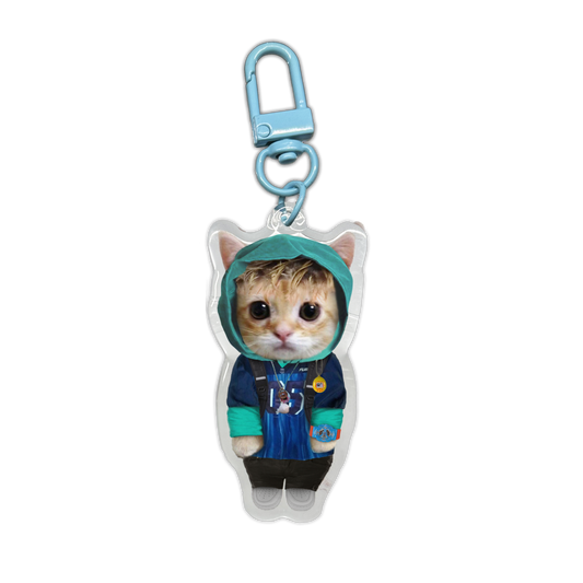 Bladee Carwash Kitty Keychain
