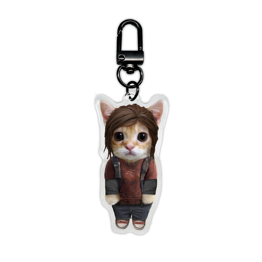 Ellie TLOU Kitty Keychain