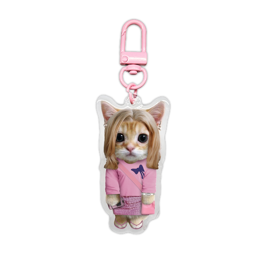 Karen Mean Girls Kitty Keychain