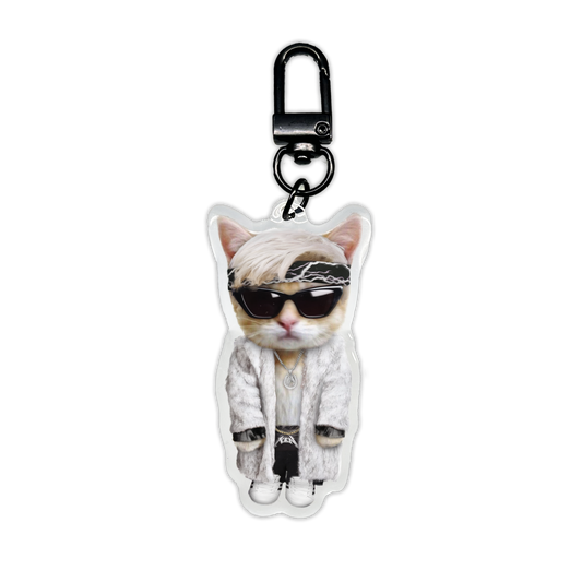 Ken Fur Coat Barbie Kitty Keychain