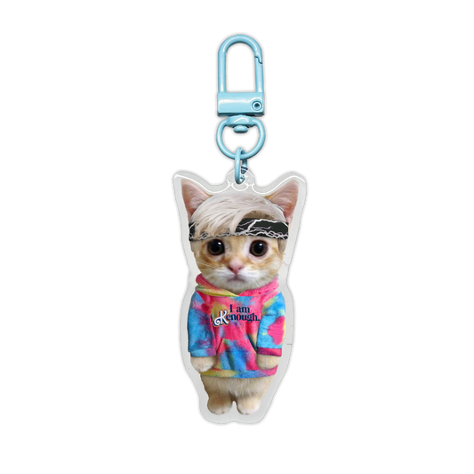 I am Kenough Kitty Keychain