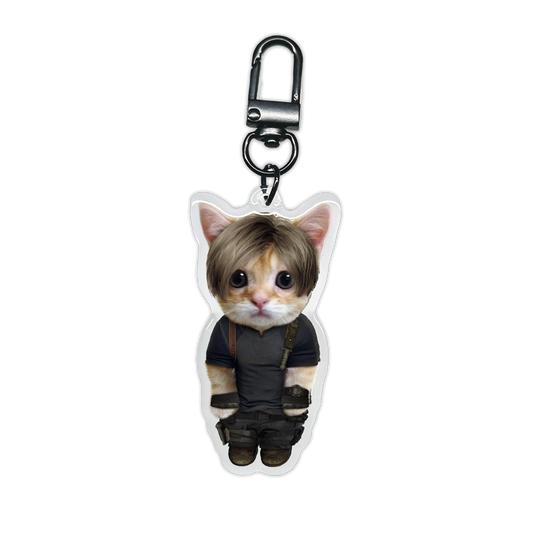 Leon Kennedy Kitty Keychain