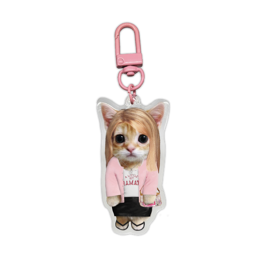 Regina George Mean Girls Kitty Keychain