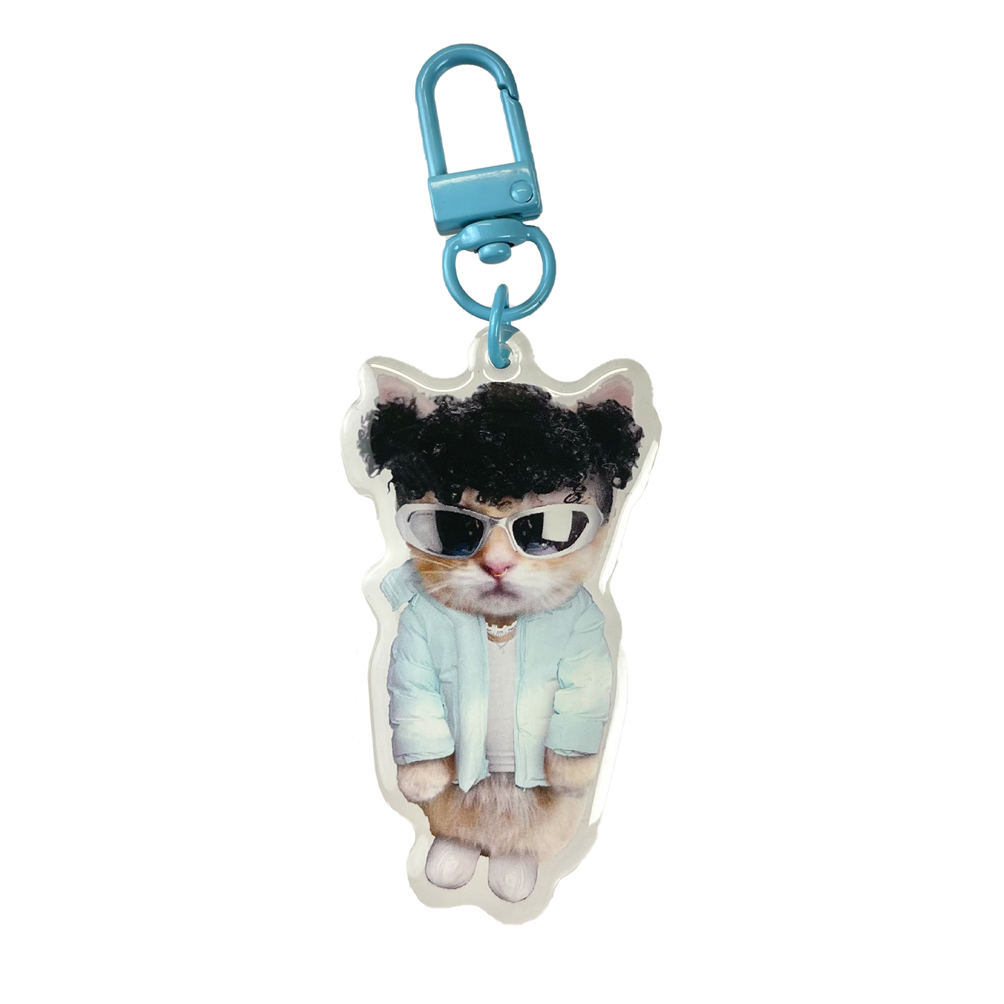 Bad Bunny Kitty Keychain
