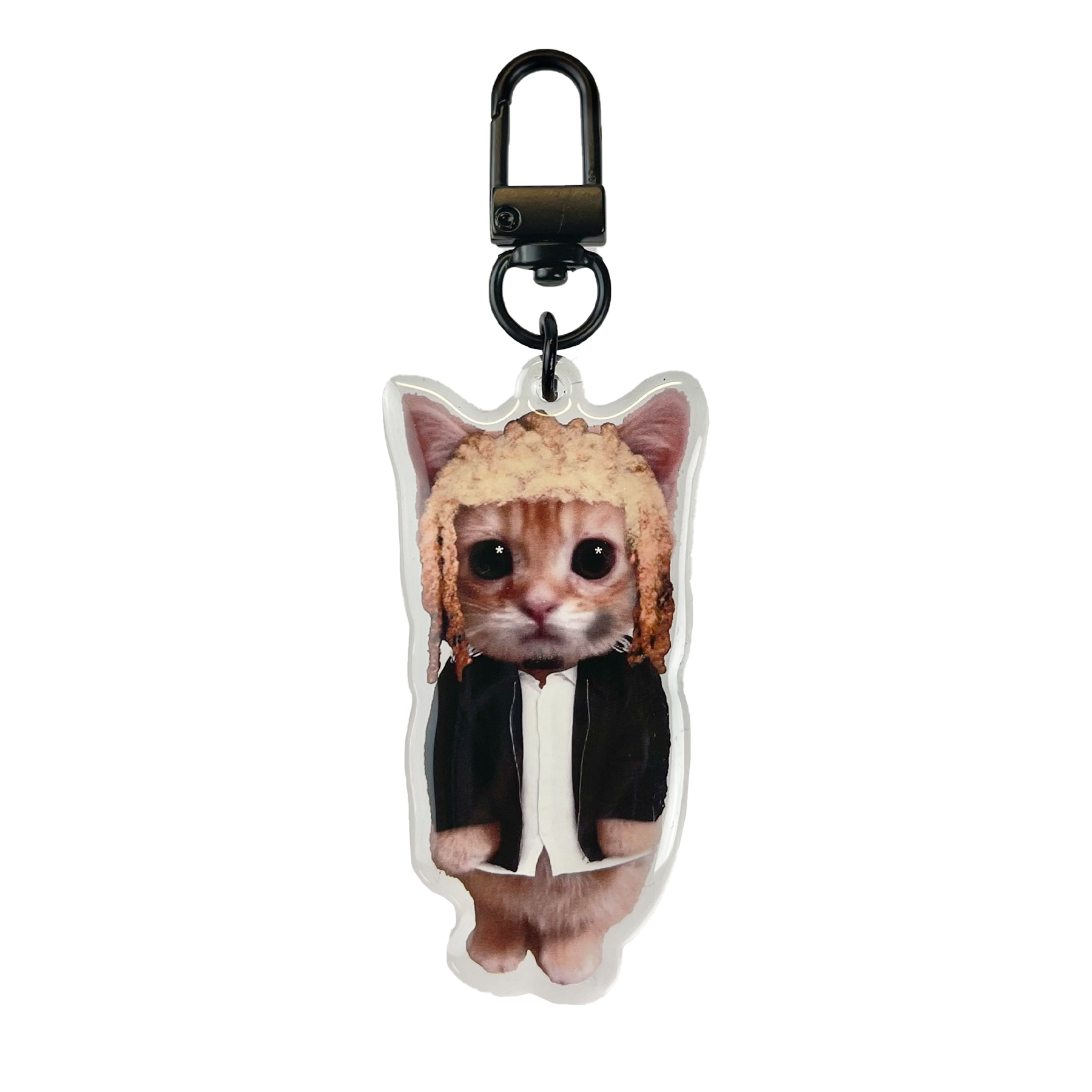 Playboi Carti Black Jacket Kitty Keychain drainsupply