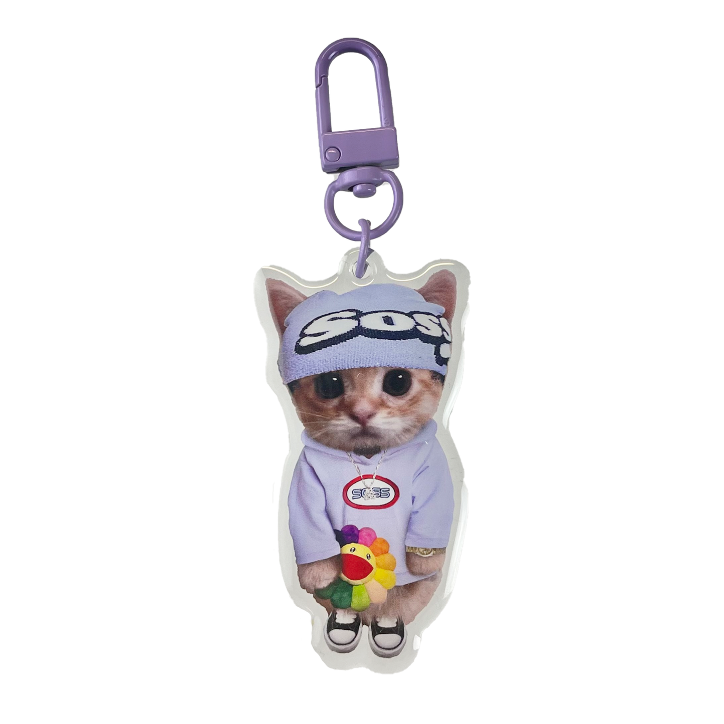 Pi'erre Bourne Kitty Keychain