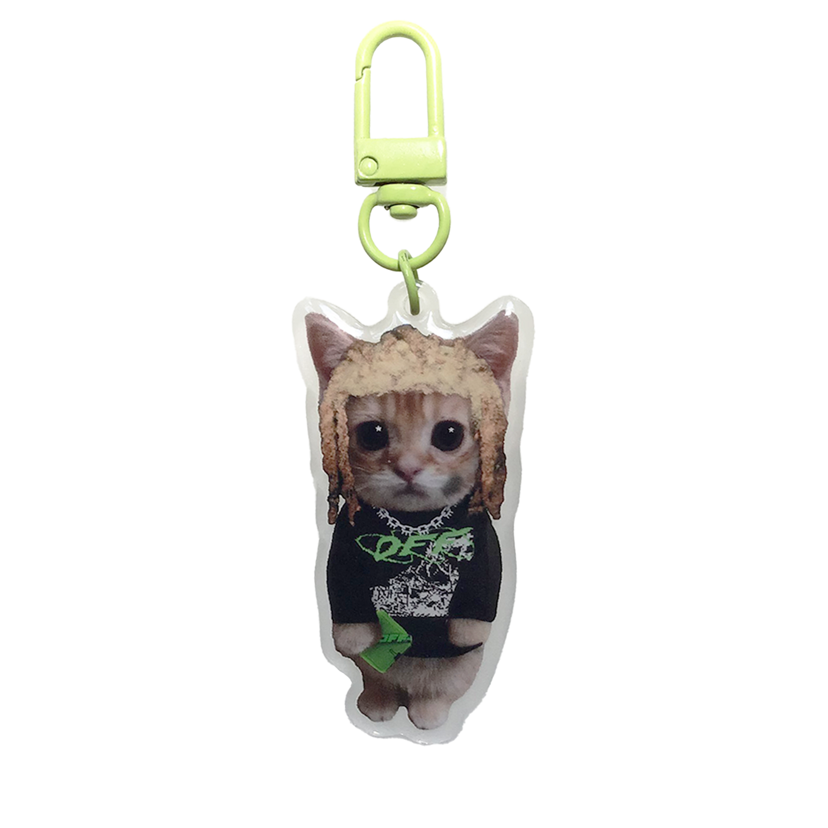 Playboi Carti OffWhite Kitty Keychain drainsupply