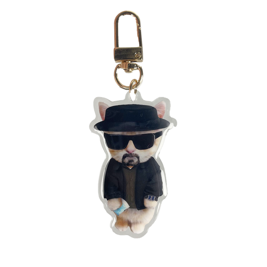 Heisenberg Kitty Keychain